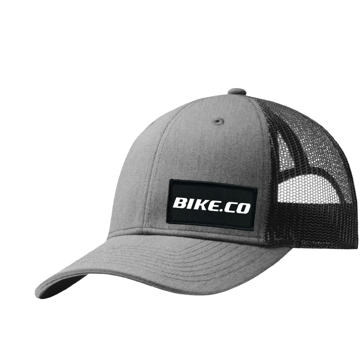 Woven Snapback Trucker Hat Heather Gray/Black
